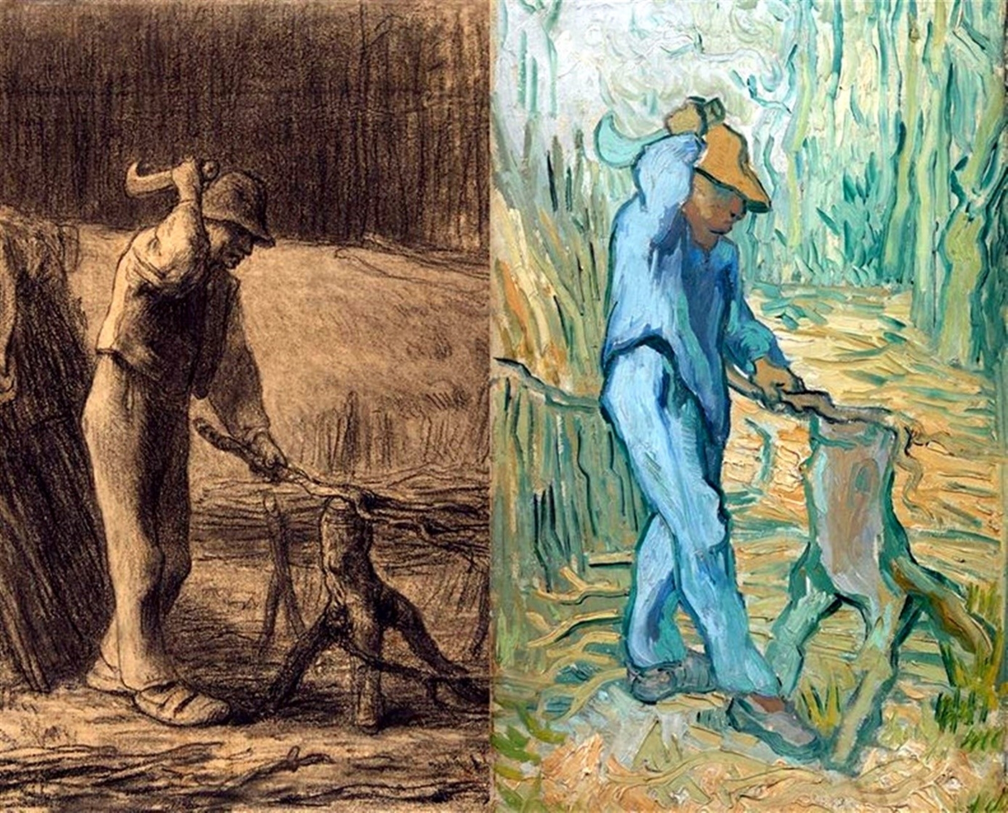 Paraszti élet van Gogh képein Millet nyomán