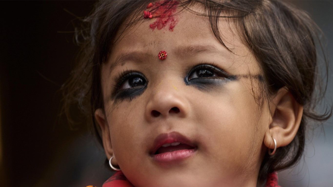 Nepál élő istennője