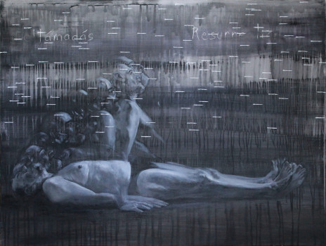 Miklós Árpád: Ébredés 2021, olaj, vászon, 107 x 145 cm Fotó: Sulyok Miklós